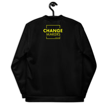 Load image into Gallery viewer, #ChangeMaker - Unisex Bomber Jacket (Yellow)