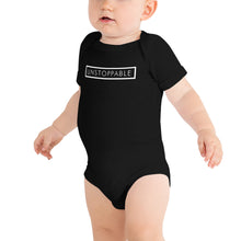 Load image into Gallery viewer, Unstoppable - Baby short sleeve one piece (White)