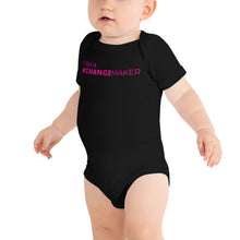 Load image into Gallery viewer, #ChangeMaker - Baby short sleeve one piece (pink)