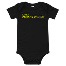 Load image into Gallery viewer, #ChangeMaker - Baby short sleeve one piece (Yellow)