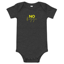 Load image into Gallery viewer, No Biggie - Baby short sleeve one piece (yellow)