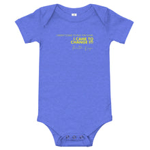 Load image into Gallery viewer, I Didn't Come Here To Play The Game - Baby short sleeve one piece (Yellow)