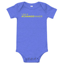 Load image into Gallery viewer, #ChangeMaker - Baby short sleeve one piece (Yellow)