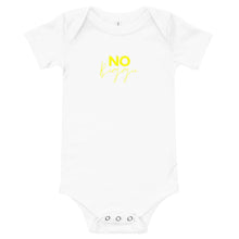 Load image into Gallery viewer, No Biggie - Baby short sleeve one piece (yellow)
