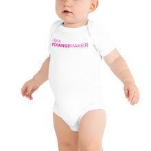 Load image into Gallery viewer, #ChangeMaker - Baby short sleeve one piece (pink)