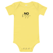 Load image into Gallery viewer, No Biggie - Baby short sleeve one piece (black)
