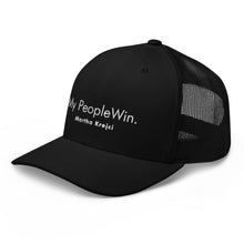 Load image into Gallery viewer, My People Win - Trucker Cap (White)