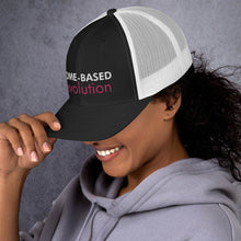 Load image into Gallery viewer, Home-Based Revolution - Trucker Cap (White with Pink)
