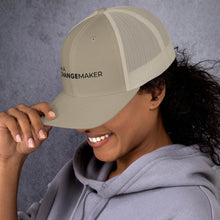 Load image into Gallery viewer, #ChangeMaker - Trucker Cap (Black)