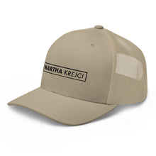 Load image into Gallery viewer, Martha Krejci - Trucker Cap (Black)