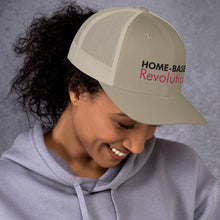 Load image into Gallery viewer, Home-Based Revolution - Trucker Cap (Black with Pink)