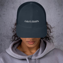 Load image into Gallery viewer, I Didn't Come To Play The Game - Trucker Cap (White)