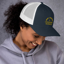 Load image into Gallery viewer, Heart Centered & Crushing Business - Trucker Cap (Yellow)