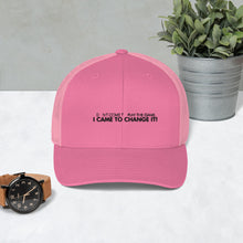 Load image into Gallery viewer, I Didn't Come To Play The Game - Trucker Cap (Black)