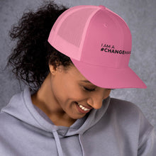 Load image into Gallery viewer, #ChangeMaker - Trucker Cap (Black)