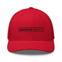 Load image into Gallery viewer, Martha Krejci - Trucker Cap (Black)