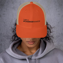 Load image into Gallery viewer, #ChangeMaker - Trucker Cap (Black)