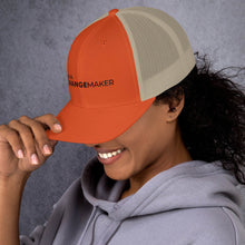 Load image into Gallery viewer, #ChangeMaker - Trucker Cap (Black)