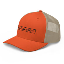 Load image into Gallery viewer, Martha Krejci - Trucker Cap (Black)