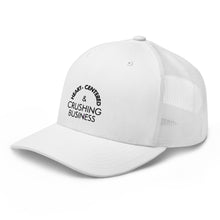 Load image into Gallery viewer, Heart Centered & Crushing Business - Trucker Cap (Black)