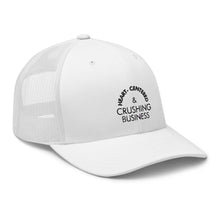 Load image into Gallery viewer, Heart Centered & Crushing Business - Trucker Cap (Black)