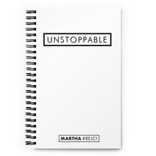 Load image into Gallery viewer, Unstoppable - Spiral notebook (White)