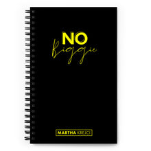 Load image into Gallery viewer, No Biggie - Spiral notebook (Black)