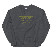 Load image into Gallery viewer, For I Know The Plans - Unisex Sweatshirt (Yellow)