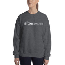 Load image into Gallery viewer, #ChangeMaker - Unisex Sweatshirt (White)
