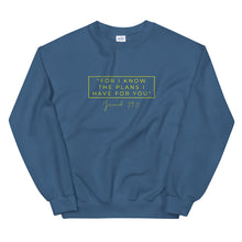 Load image into Gallery viewer, For I Know The Plans - Unisex Sweatshirt (Yellow)