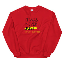 Load image into Gallery viewer, It Was Never Just About Business - Unisex Sweatshirt (Black/Yellow)