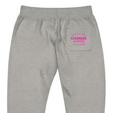 Load image into Gallery viewer, #ChangeMaker - Unisex fleece sweatpants (Pink)