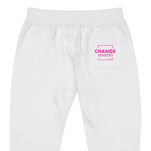 Load image into Gallery viewer, #ChangeMaker - Unisex fleece sweatpants (Pink)