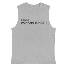 Load image into Gallery viewer, #ChangeMaker - Muscle Tank (Black)