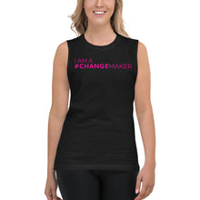 Load image into Gallery viewer, #ChangeMaker - Muscle Tank (Pink)