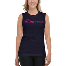 Load image into Gallery viewer, #ChangeMaker - Muscle Tank (Pink)