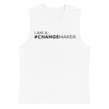 Load image into Gallery viewer, #ChangeMaker - Muscle Tank (Black)