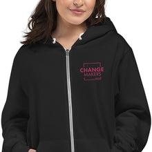 Load image into Gallery viewer, #ChangeMaker- Zip Up Hoodie (Pink)