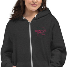 Load image into Gallery viewer, #ChangeMaker- Zip Up Hoodie (Pink)