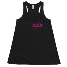 Load image into Gallery viewer, I Didn't Come Here To Play The Game - Women's Flowy Racerback Tank (Pink)