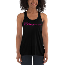 Load image into Gallery viewer, #ChangeMaker - Women's Flowy Racerback Tank (Pink)