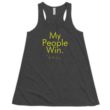 Load image into Gallery viewer, My People Win - Women's Flowy Racerback Tank (Yellow)