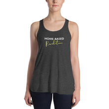 Load image into Gallery viewer, Home Based Revolution - Women's Flowy Racerback Tank (Yellow)