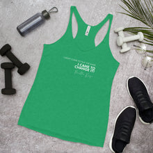 Load image into Gallery viewer, I Didn't Come To Play The Game - Women's Racerback Tank (White)