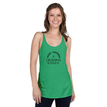 Load image into Gallery viewer, Heart Centered & Crushing Business - Women's Racerback Tank (Black)
