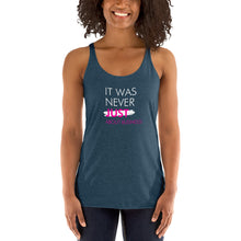 Load image into Gallery viewer, It Was Never Just About Business - Women's Racerback Tank (White)