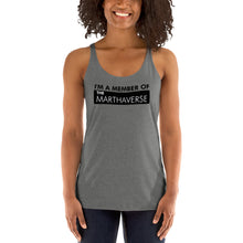 Load image into Gallery viewer, I'm A Member Of The Marthaverse - Women's Racerback Tank (black)