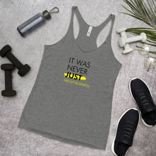 Load image into Gallery viewer, It Was Never Just About Business - Women's Racerback Tank (Black)