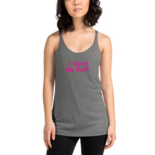 Load image into Gallery viewer, I don't do fluff - Women's Racerback Tank (Pink)
