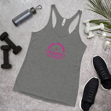 Load image into Gallery viewer, Heart Centered & Crushing Business - Women's Racerback Tank (Pink)